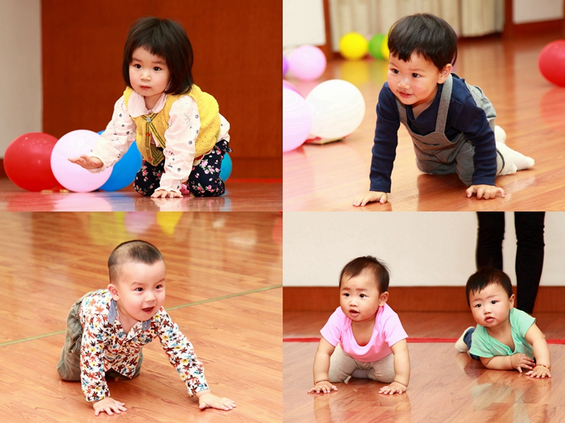 关爱幼儿身心健康，促进亲子和谐发展——院工会组织宝宝爬行赛